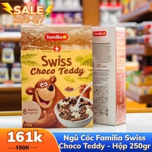Ngũ cốc vị swiss choco teddy  hiệu familia 250g