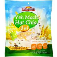 Ngũ cốc yến mạch hạt chia Sunrise gói 210g