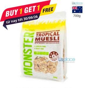 Ngũ cốc yến mạch Úc Monster Tropical Muesli 700g