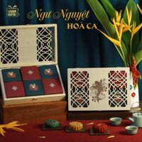 Ngư Nguyệt Hòa Ca 3 - Hộp bánh Trung Thu 6 vị – có bào ngư, lava, mochi