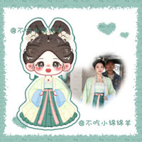 Ngũ Phúc Lâm Môn Lư Dục Hiểu Vương Tinh Việt Lưu Tá Ninh Móc khóa acrylic phiên bản Q gốc, trang trí bàn làm việc