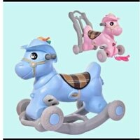 Ngựa bập bênh 3in1 cho bé có đèn có nhạc