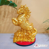 Ngựa bệ vàng tài lộc ống tiết kiệm heo lợn đất đựng tiền con giáp trang trí, decor căn hộ, phòng khách, quà tặng ý nghĩa