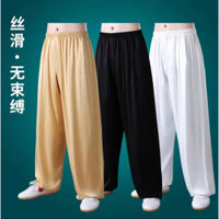 Người Cao Tuổi Trung Niên Cotton Quần Lụa Tai Chi Quần Nam Cotton Lụa Quần Tập Luyện Nam Võ Thuật Bloomers Thường Ngày Quần Tập Yoga 10