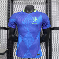 Người chơi: 25.26 Áo bóng đá sân khách Brazil S-XXL Áo sơ mi ngắn tay khô nhanh AAA