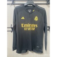 [Người hâm mộ] Áo bóng đá dài tay Real Madrid Away 2 23 / 24 S-4XL 、 chất lượng cao, có thể tùy chỉnh