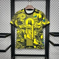 Người hâm mộ phát hành áo bóng đá màu vàng mới của Brazil Jersey 2024
