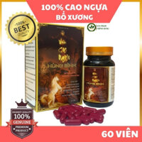 Người lớn đau xương khớp/loãng xương/suy nhược cơ thể/mới ốm dậy/còi xương - Viên cao ngựa bạch nguyên chất Hùng Bình