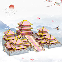 Người lớn Độ khó cao Câu đố bằng gỗ ghép tay Ba chiều Mô hình 3d Tòa nhà cổ lớn E