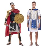 Người Lớn Hoàng Đế La Mã Toga Trang Phục Nam Dũng Cảm Chiến Binh La Mã Đấu Sĩ Cosplay Trang Phục Nam Halloween Giáp Lính Anh Hùng Vai Trò Chơi Đảng Carnival Spartacus Trang Phục