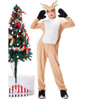 Người Lớn Nữ cosplay Dễ Thương Kaki Hươu Động Vật Trang Phục Giáng Sinh Nai Sừng Tấm Nhật Bản Sân Khấu Trang Phục