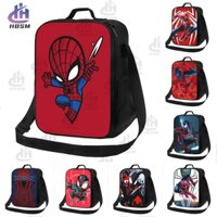 Người Nhện Hoạt Hình Cách Nhiệt Túi Cơm Trưa Làm Mát Nhiệt Hộp Cơm Trưa Có Thể Tái Sử Dụng Bento Tote Túi Đeo Vai Dã Ngoại Giá Đỡ Bữa Ăn