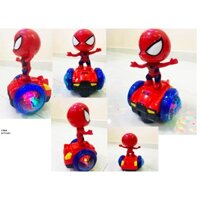 Người nhện spiderman, iron man người săt chạy xe trượt có nhạc đèn