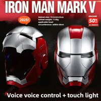 Người Sắt 1: 1 Mũ Bảo Hiểm Mk5 Mk50 Avengers War Machine Cosplay Điện Mở Đóng Tiếng Anh Giọng Nói Điều Khiển Từ Xa Đồ Chơi Quà Tặng
