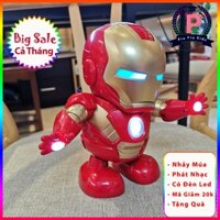 Người Sắt Nhảy Múa, Đồ Chơi Robot - Mô Hình Iron Man Hero, Có Đèn LED, Phát Nhạc Vui Nhộn Cho Bé