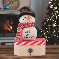 Người Tuyết Hình Hộp Kẹo Xmas Sugar Snack Hộp Đựng Để Bàn Ngày Lễ