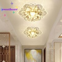 [Người yêu] Đèn trần LED pha lê hiện đại 20cm 9W Đèn chùm mặt dây chuyền hành lang [Mới]