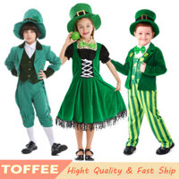 Người Yêu Tinh Ireland St. Trang Phục Ngày Của Patrick Cho Trẻ Em Váy Xanh Cho Bé Gái Trình Diễn Phù Hợp Với Bé Trai Trang Phục Lễ Hội Truyền Thống