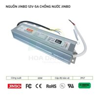 Nguồn 12V – 5A JINBO chống nước,nguồn 12v, nguồn chống nước.