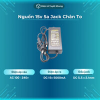 Nguồn 15v 5a Jack Dc 5.5x2.1mm Chất Lượng - Adapter 15v 5a, Nguồn Loa Kéo 15v 5a BH Lỗi 1-1 7 Ngày