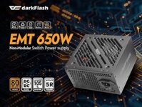 NGUỒN 650W DARKFLASH EMT650 80PLUS BRONZE
