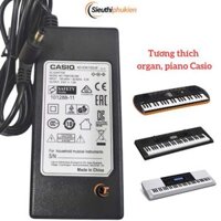 Nguồn 9.5v cho đàn casio LK-120 LK-125 LK-127 LK-130, adapter đàn casio LK120 LK125 LK127 LK130