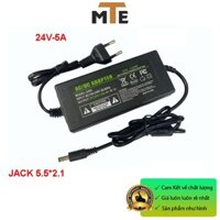 Nguồn adapter 24V 5A jack DC 5.5 * 2.1 mm có đèn báo