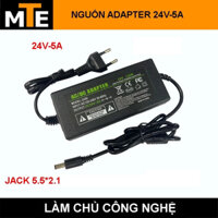 Nguồn adapter 24V 5A jack DC 5.5 * 2.1 mm có đèn báo