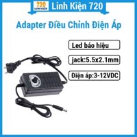 Nguồn Adapter điều chỉnh điện áp 3-12VDC 2A/5A/10A (jack 5.5x2.1)