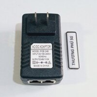 Nguồn Adapter  POE Power Supply 48V - 0.5A / Lan 10 / 100 Mps