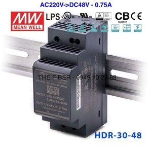 Nguồn cài ray Meanwell HDR-30-48 30W-48VDC
