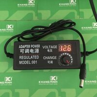 Nguồn chỉnh áp DC 3V - 12V 5A, có màn hình LED