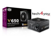 Nguồn Cooler Master V650 Semi-Modular 650W