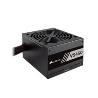 Nguồn Corsair VS450 - 450W 80 Plus - 1x24(20+4)pin + 1x8(4+4) pin ATV 12v + 1*6pin PCI-E + 1*8pin PCI-E, 3*SATA, Fan12