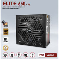 Nguồn CST VSP Elite V650P-v2 600W Chính hãng (2x4+4pin, 2x6+2pin, Dây dài, Kèm dây nguồn)