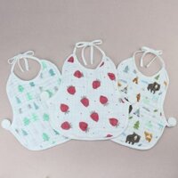 Nguồn Cung Cấp Cho Bà Mẹ Và Trẻ Em❤️Trẻ Em Cotton Yếm Cho Bé8Lớp Gạc Vest Rửa Nước Bọt