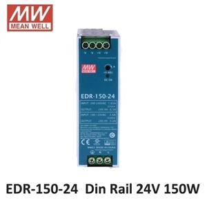 Nguồn DIN RAIL nguồn công nghiệp 24V-6.5A 150W Meanwell EDR-150-24