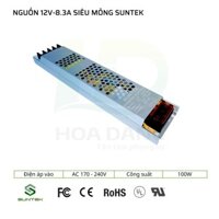 Nguồn hộp đèn siêu mỏng 12V – 8.3A, nguồn 12v-100W, nguồn đèn LED, nguồn mỏng, nguồn hộp đèn siêu mỏng.