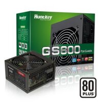 Nguồn Huntkey GS600 - 500W 80 Plus; Kèm dây nguồn; 3*SATA + 3*ATA + 1*6pin PCI-E + 1*8(6+2)pin PCI-E, AFPC, Fan12