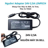 Nguồn Máy In Nhiệt, In Bill, Máy In Tem 24V-2.5A (trọn bộ adapter + dây nguồn). Chính hãng LINPECH Hàng Xịn Mới 100%