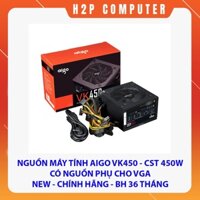 Nguồn Máy Tính Aigo VK450 Công Suất 450W - Có nguồn phụ cho VGA - New Chính Hãng - BH 36 Tháng