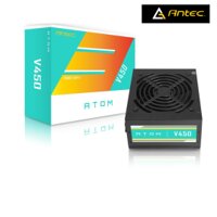 Nguồn máy tính Antec Atom 450W V450 - 1*24(20+4)-pin/1*8(4+4)pin/1*6pin PCI-e/ 4*SATA /3*Molex/1*Floppy
