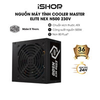 Nguồn Máy Tính Cooler Master Elite NEX N500 230V A/EU Cable 500W, Active PFC, ATX, Non-modular, hàng chính hãng - BH 36T