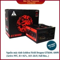 Nguồn máy tính Golden Field Dragon GTX680, 600W (Active PFC, H>82%, 165-264V, Full Box..) - Hàng Chính Hãng