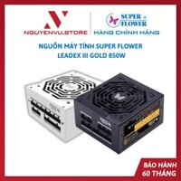 Nguồn Máy Tính Super Flower Leadex III Gold 850W  SF-850F14HG  - Hàng Chính Hãng - Đen