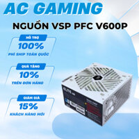 Nguồn máy tính VSP Elite Active PFC V600P - Trắng | 600W, ATX. hàng new bảo hành 24 tháng.