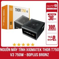 Nguồn máy tính XIGMATEK THOR T750 v3 750W - 80PLUS BRONZE - Bảo hành chính hãng 36 Tháng