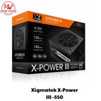 Nguồn Máy Tính Xigmatek X-Power III X-550 EN45983 | PSU 550W Công Suất Thực, Chính Hãng, Giá Tốt