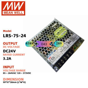 Nguồn một chiều Meanwell LRS-75-24 75W-24VDC