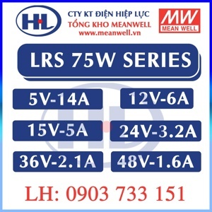 Nguồn một chiều Meanwell LRS-75-36 75W-36VDC